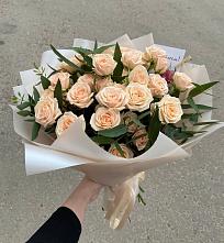 Букет Кремовые розы Латте в Нагорном