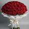 Букет 101 Красная роза Блэк Мэджик в Нагорном