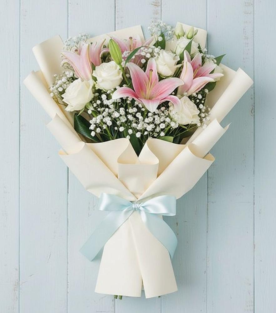 Букет цветов из: Лилии в Нагорном