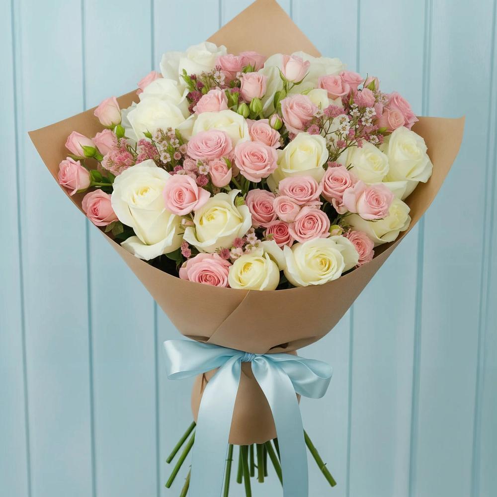 Букет цветов из: Розы в Нагорном