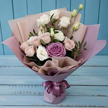 Букет цветов из:  Розы и Лизиантусы #REPLACE_PRED# Нагорном