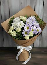 Букет цветов из:  Хризантемы и Розы в Нагорном