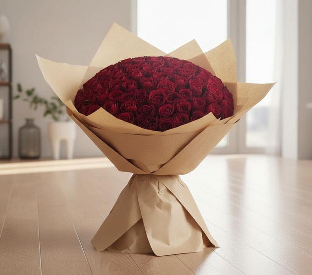 Букет 101 Красная роза в Нагорном