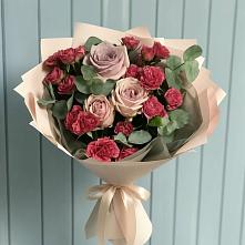 Букет цветов из:  Гвоздики и Розы в Нагорном