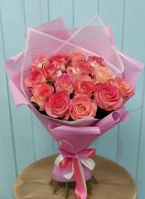 Букет 15 Розовых роз Равель в Нагорном
