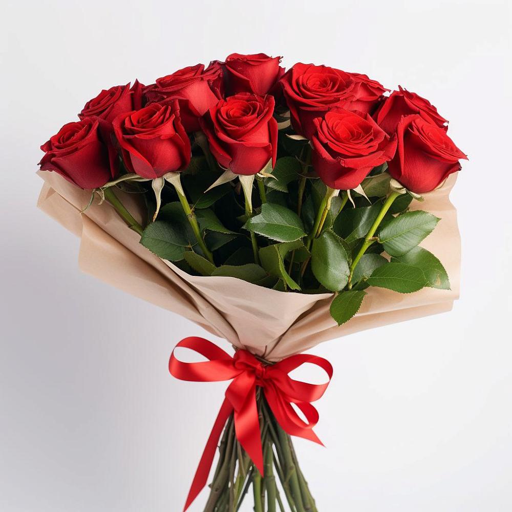 Букет 11 Красных роз Эдлесс Лав в Нагорном
